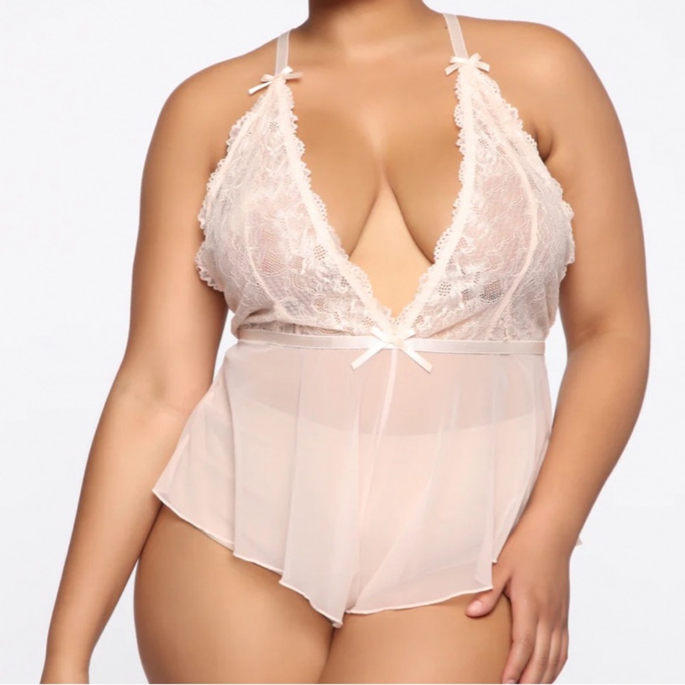 Lace Me Baby 1 Piece Lingerie - Picture 2 of 3